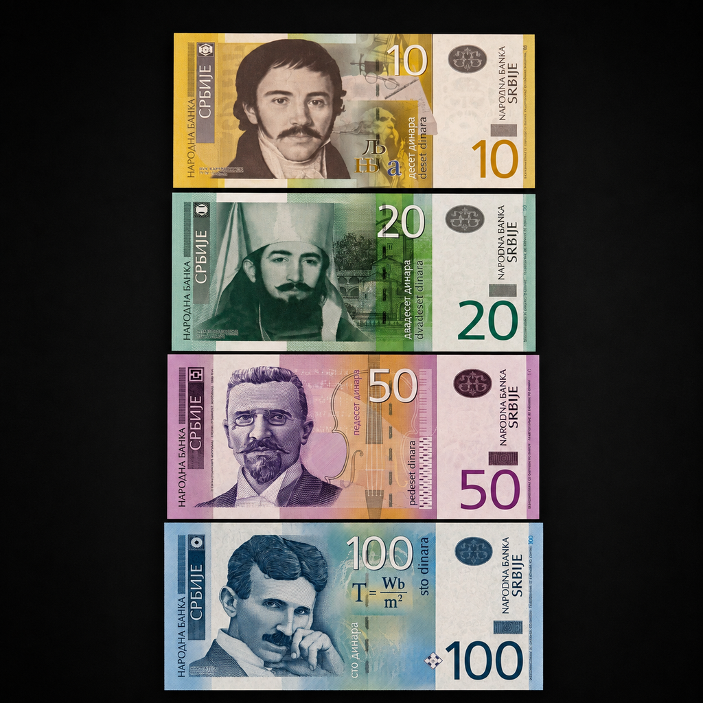Serbian Banknotes set